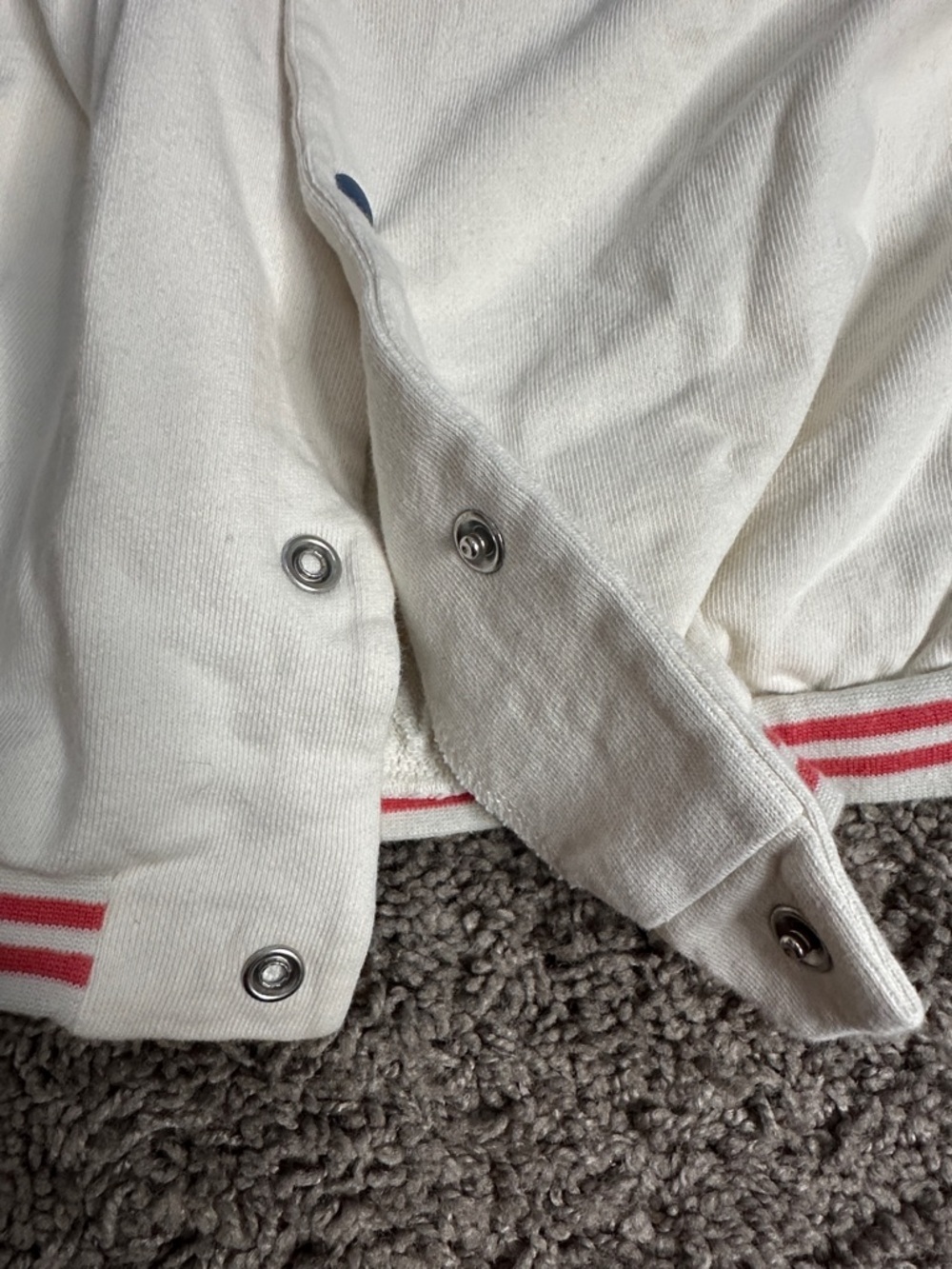 H&M White & Blue Mickey Mouse Snap-Front Jacket - Picture 4 of 4